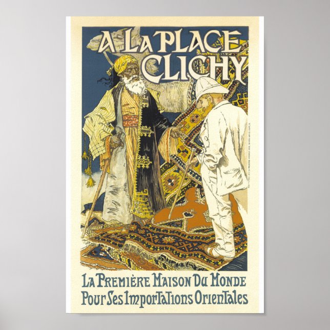 A La Place Clichy Vintage French Advertising Poster (Front)