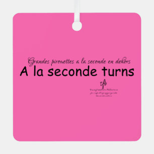 A La Seconde Turns Hot Pink and Black Metal Tree Decoration