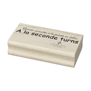A La Seconde Turns Rubber Stamp