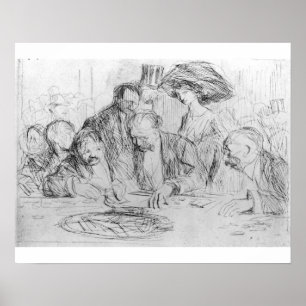 A La Table De Jeu - Jean Louis Forain - c1900 Poster