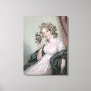 A Lady Holding a Negro Mask, c.1795-80 (pastel on Canvas Print