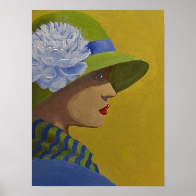 a lady in profile poster (Front)