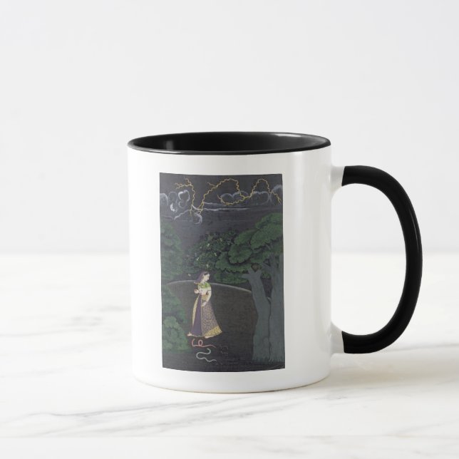 A lady on her way to a tryst, Guler, c.1760 Mug (Right)