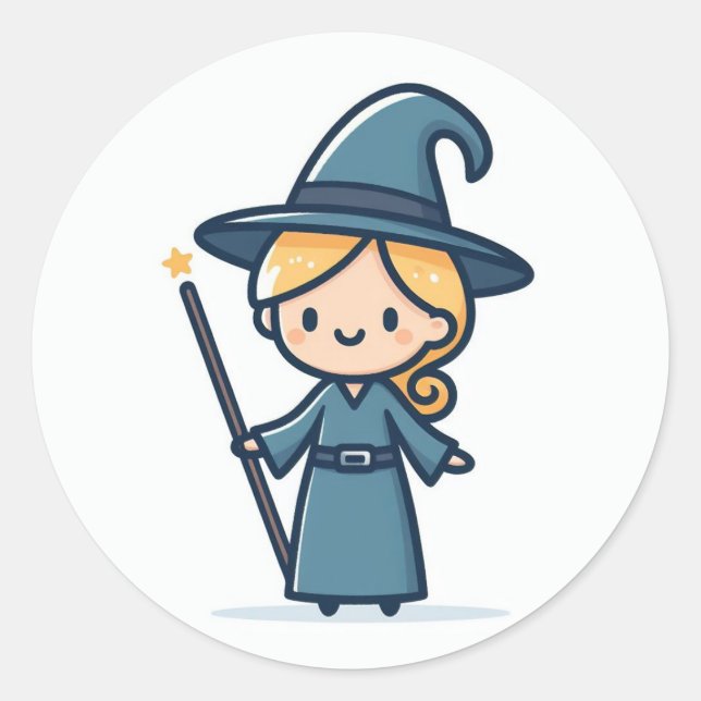 A lady wizard stickers (Front)