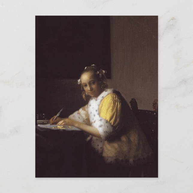 A Lady Writing Postcard (Front)