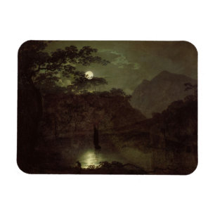 A Lake by Moonlight, c.1780-82 (oil on canvas) Magnet