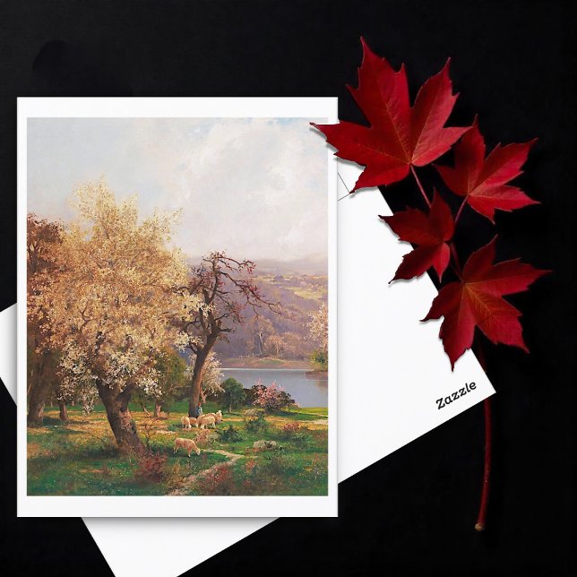 A Lake Landscape in Spring by Adolf Kaufmann Postcard (Creator Uploaded)