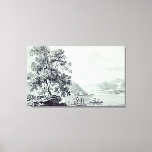 A Lake Scene Canvas Print (Front)