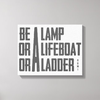 A Lamp, A Lifeboat, A Ladder Canvas Print