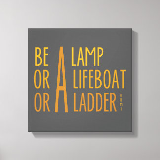 A Lamp, A Lifeboat, A Ladder Canvas Print