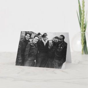 A Lancaster Bomber Crew Card