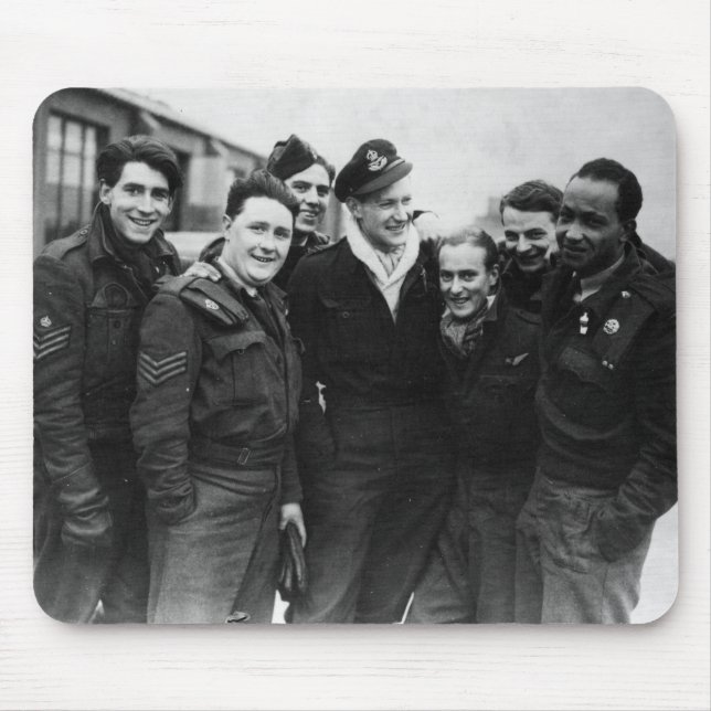 A Lancaster Bomber Crew Mouse Mat (Front)
