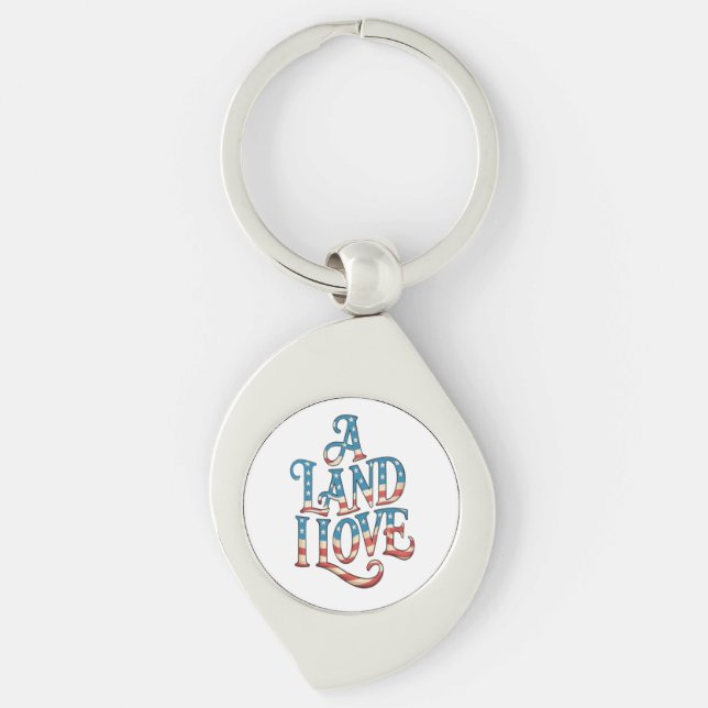 A land i love key ring (Front)