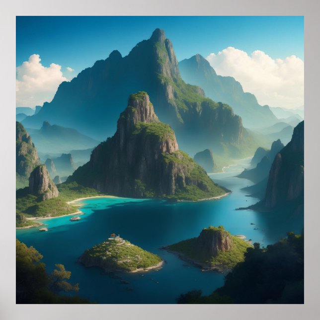 a land of diverse landscapes  poster (Front)