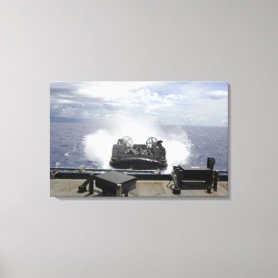 A landing craft air cushion canvas print