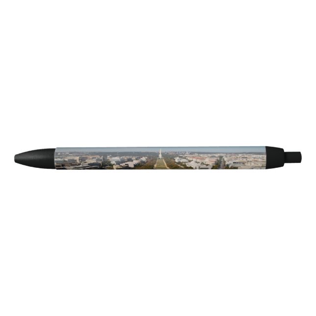 A landscape view of Washington DC Black Ink Pen (Front)