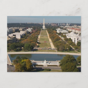 A landscape view of Washington DC Postcard