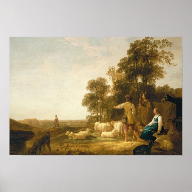 A Landscape with Shepherds and Shepherdesses Poster (Front)