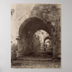 A lane in old Jerusalem Poster