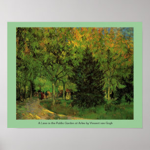 A Lane in the Public Garden at Arles Poster