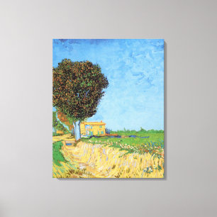 A Lane near Arles, Vincent van Gogh. Canvas Print