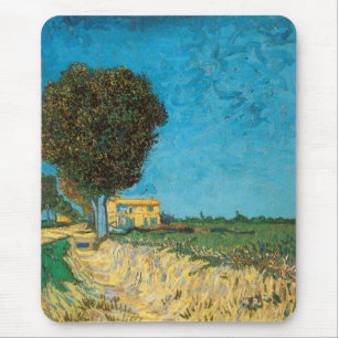 A Lane near Arles, Vincent van Gogh Mouse Mat