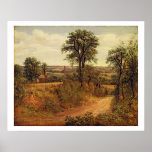 A Lane near Dedham, c.1802 (oil on canvas) Poster