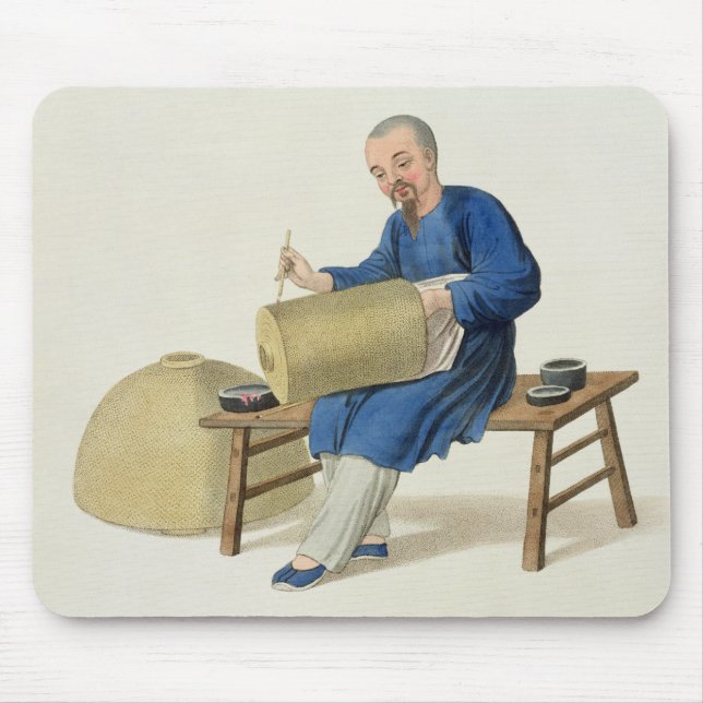 A Lantern Painter, plate 20 from 'The Costume of C Mouse Mat (Front)