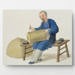 A Lantern Painter, plate 20 from 'The Costume of C Plaque