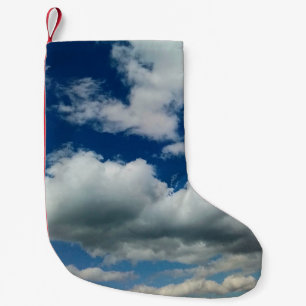 A large cloud small christmas stocking