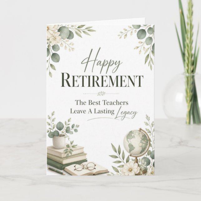 A Lasting Legacy Happy Retirement Card (Front)