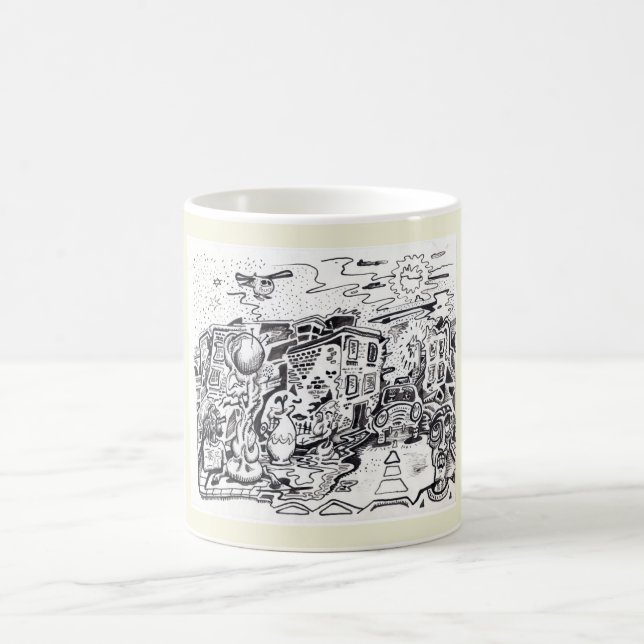 A late-night walk home coffee mug (Center)