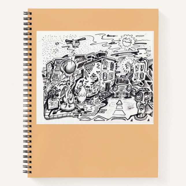 A late-night walk home  notebook (Front)