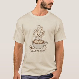 A Latte Love Coffee Lover Men's Graphic T-Shirt