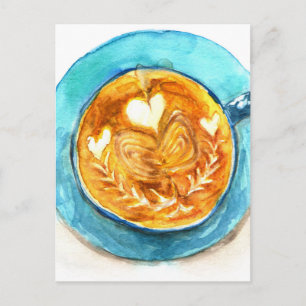 A Latte with Love Postcard