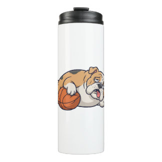 A lazy dog thermal tumbler