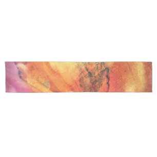 A Leaf In The Wood Autumn Art Abstract Short Table Runner