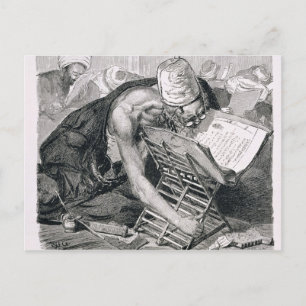 A Learned Man Absorbed in the Koran Postcard