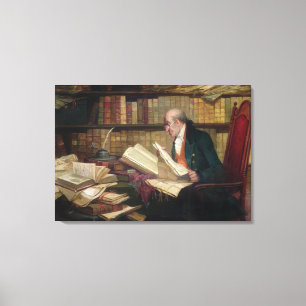 A Legal Matter (oil on board) Canvas Print