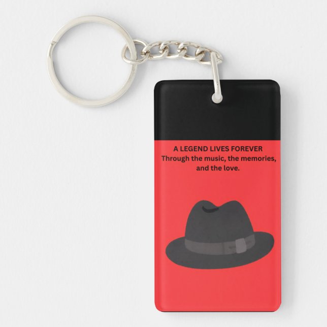 A LEGEND LIVES FOREVER KEY RING (Front)
