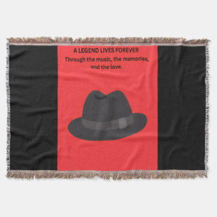 A LEGEND LIVES FOREVER THROW BLANKET