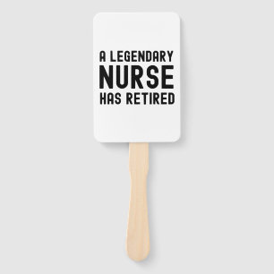 A Legendary Nurse Has Retired  Hand Fan