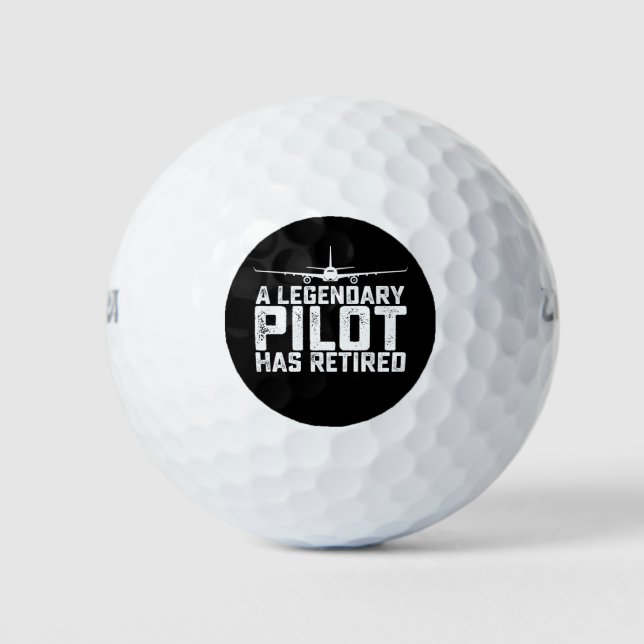 A Legendary Pilot Has Retired Retirement Copilot Golf Balls (Front)