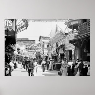 A Leisurely Day at Coney Island 1903  Poster