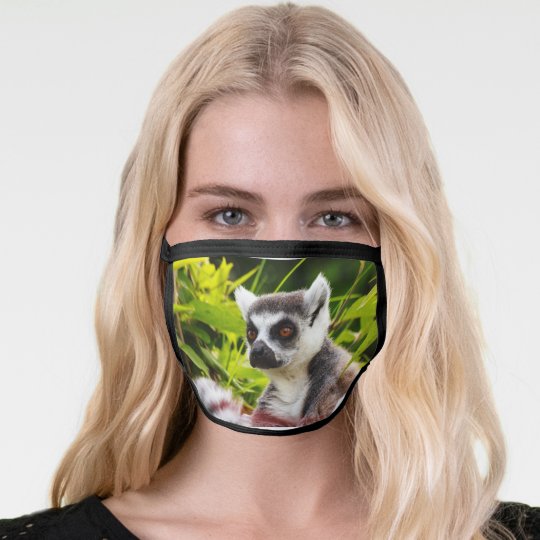 A LEMUR OF MADAGASCAR ON FACE MASK | Zazzle.co.uk