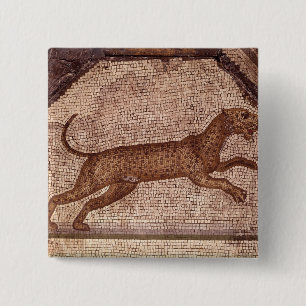 A Leopard 15 Cm Square Badge