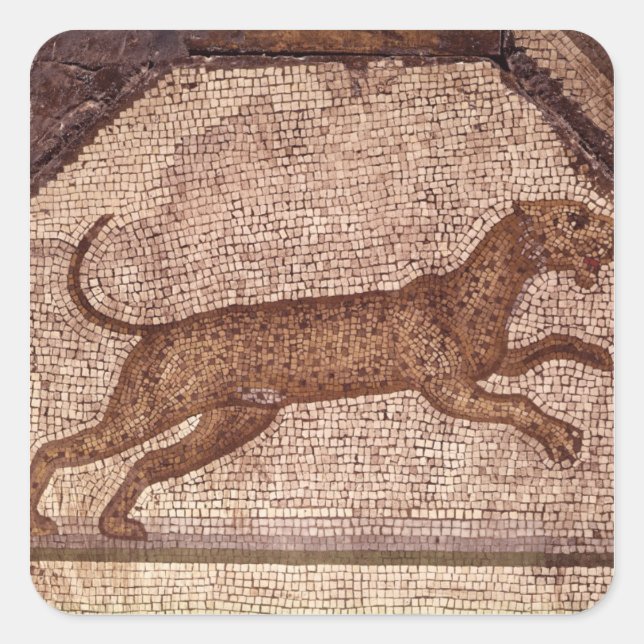 A Leopard Square Sticker (Front)