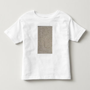 A letter from Maria Theresa to King Frederick Toddler T-Shirt