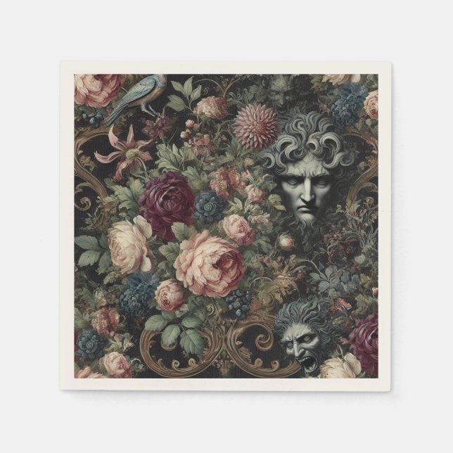 🩸 A Letter to Lunacy – Gothic Victorian  Napkin (Front)