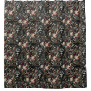 🩸 A Letter to Lunacy – Gothic Victorian  Shower Curtain